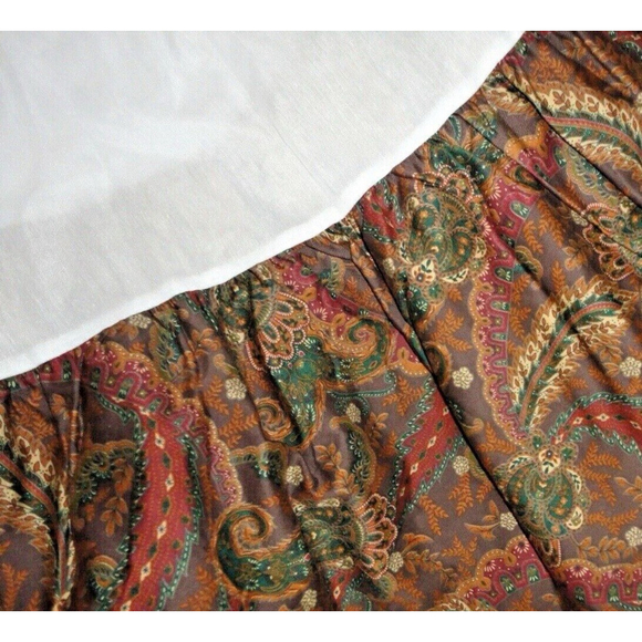 RALPH LAUREN RUE DES ARTISTES PAISLEY QUEEN BED SKIRT SPLIT CORNERS New - Picture 2 of 5